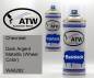 Preview: Chevrolet, Dark Argent Metallic (Wheel Color), WA6282: 400ml Sprühdose + 400ml Klarlack - Set, von ATW Autoteile West.